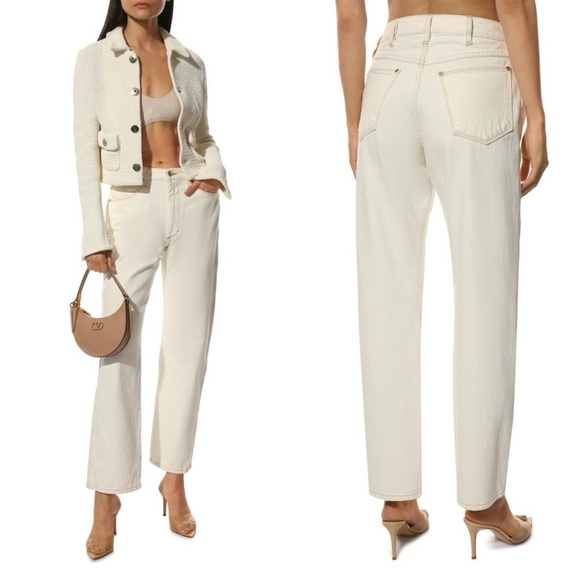 Frame Denim Denim - Frame Denim x Ilona Hamer High Straight Leg Jeans size 29 Blanc Cream 8